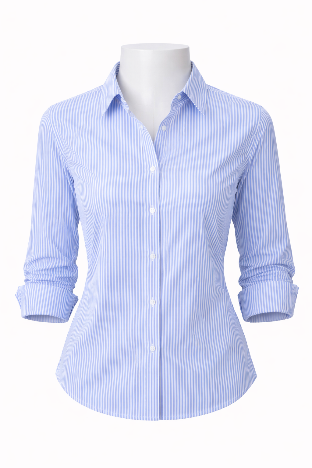 Striped Office Shirt - Blue